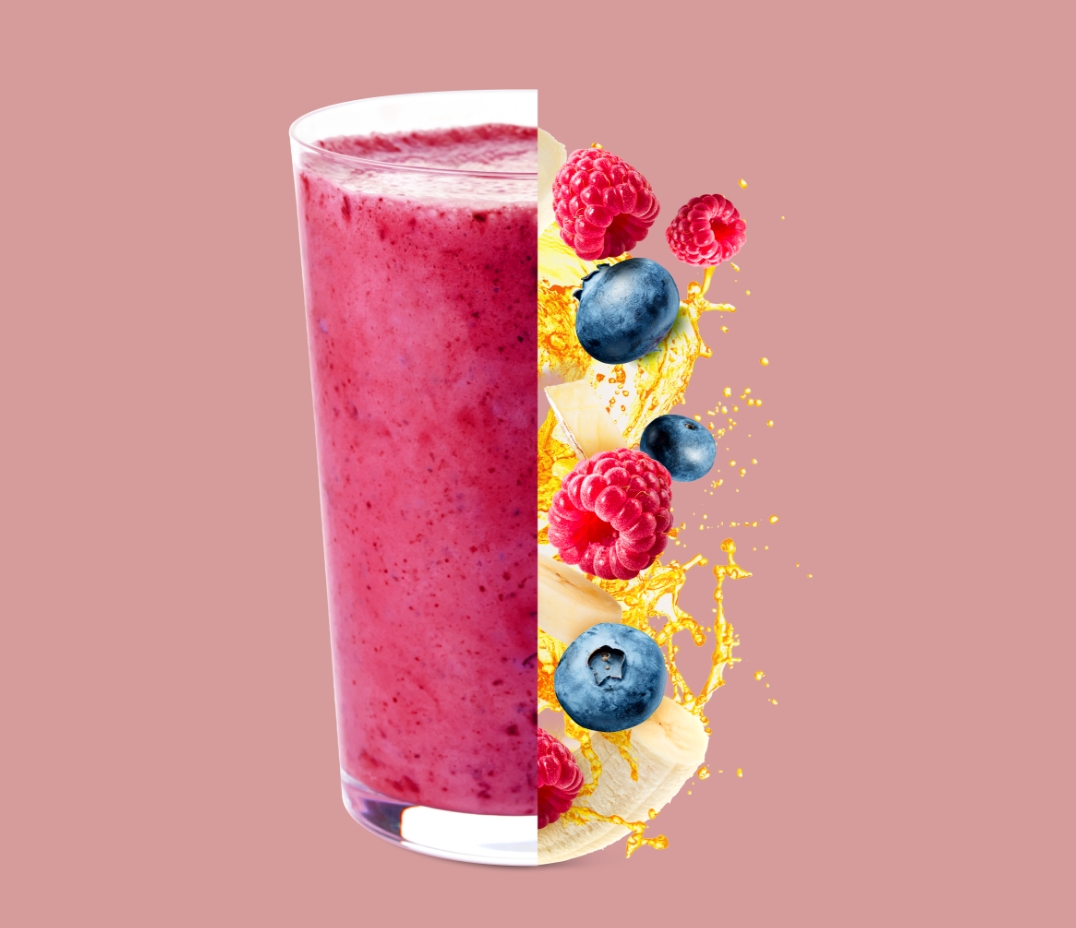 Core Smoothie Raspberry Love-Half Glass-Half Fruits