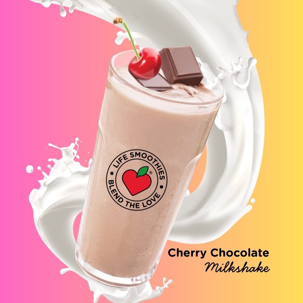 Life Smoothies blog Cherry Chocolate Milkshake